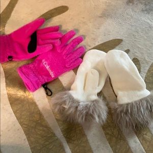 Kid girl gloves